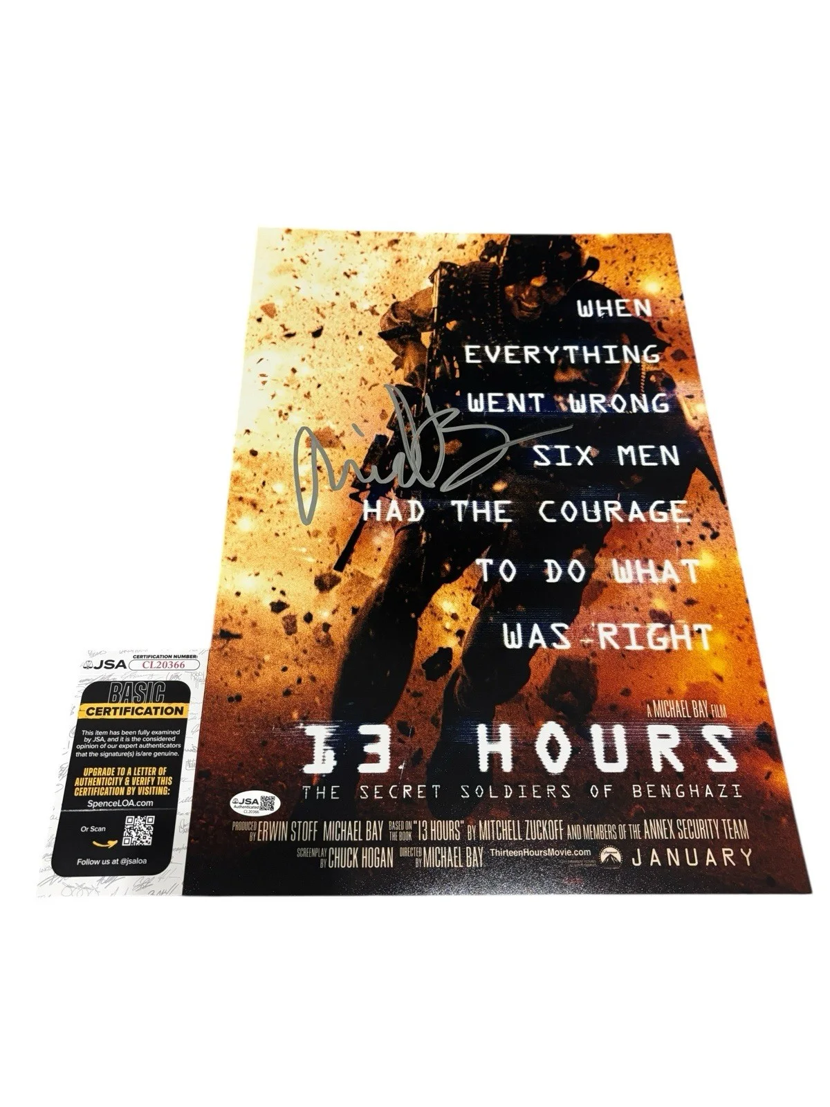 Michael Bay — MICHAEL BAY SIGNED AUTOGRAPH 12x18 13 HOURS BENGHAZI PHOTO POSTER PROOF JSA COA