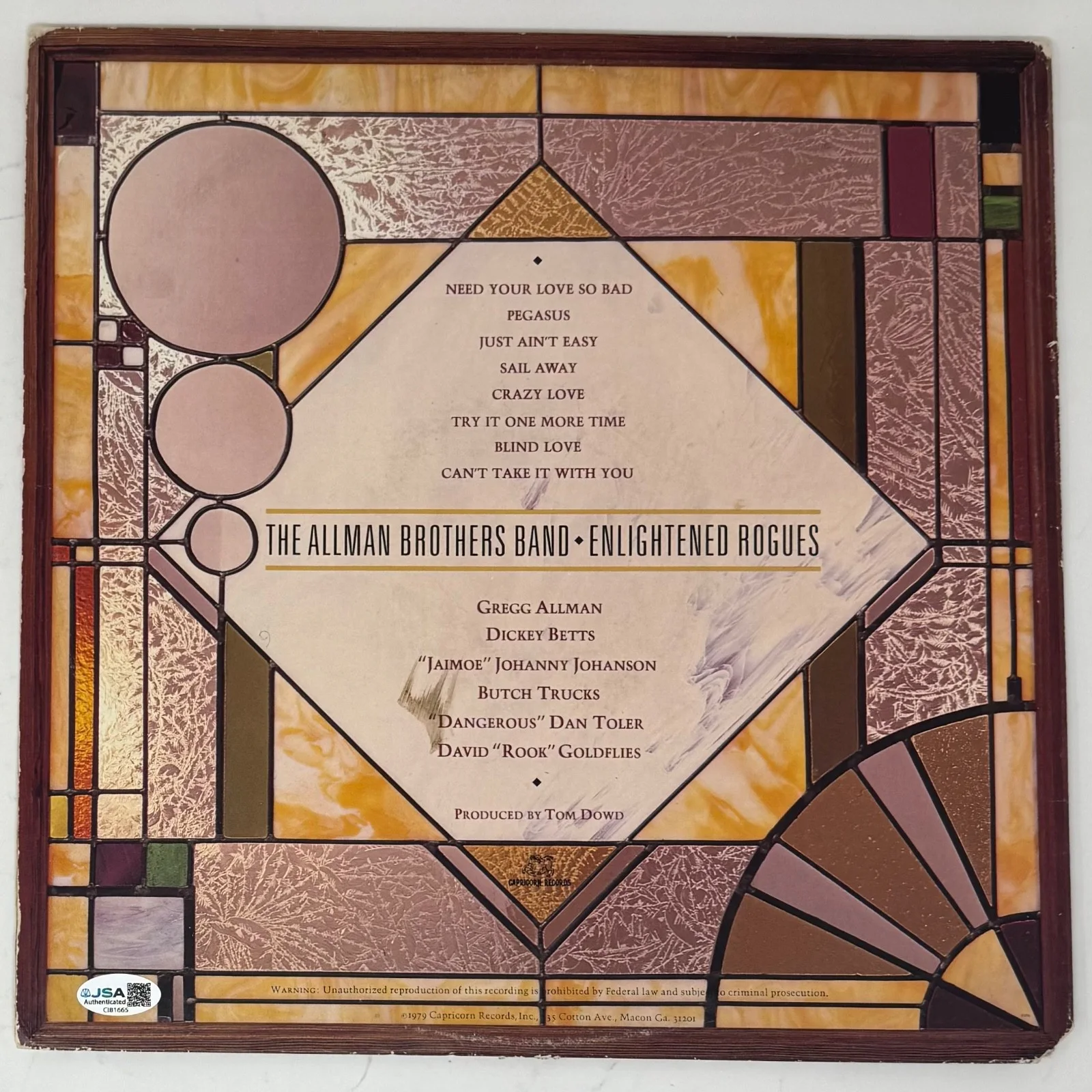 Butch Trucks & Jaimoe Signed The Allman Brothers Band Vinyl Album Autograph JSA, изображение 4