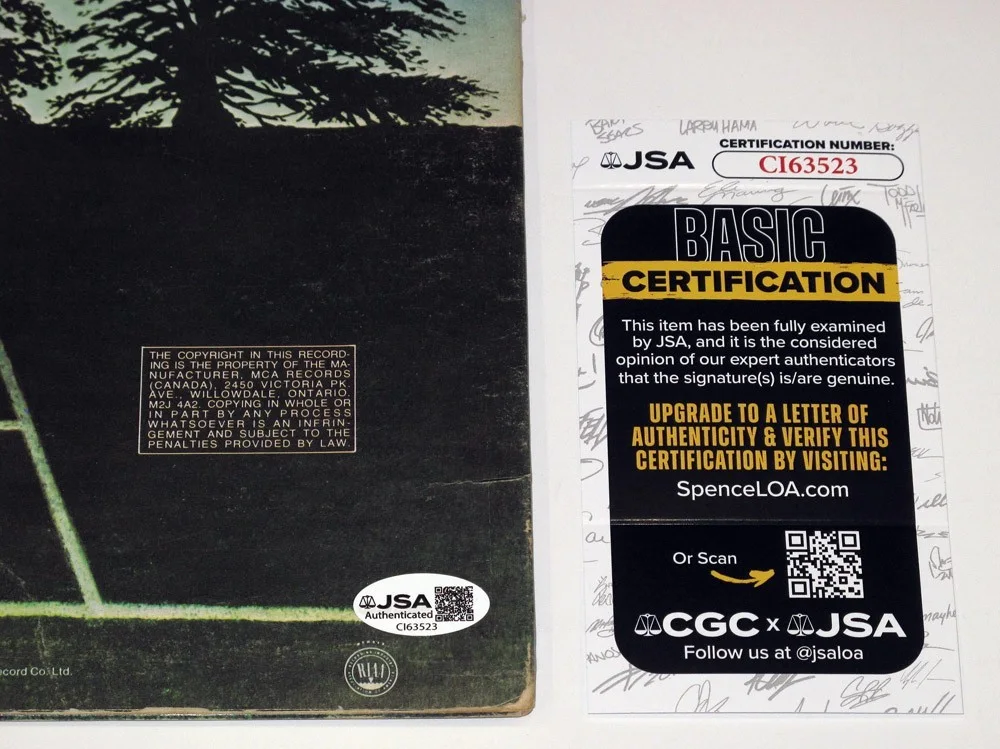 Bernie Taupin — Bernie Taupin signed "ELTON JOHN GREATEST HITS 2" Vinyl Album EXACT PROOF d JSA, image 3