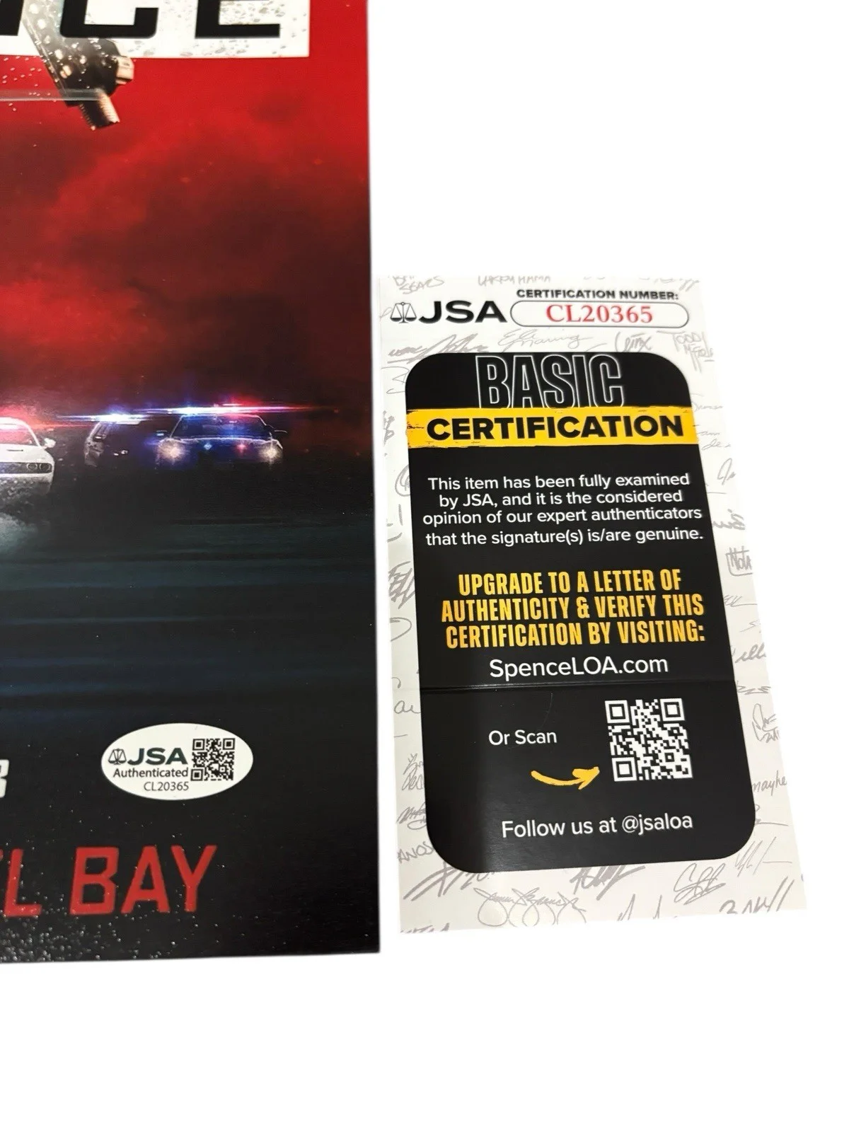 Michael Bay — MICHAEL BAY SIGNED AUTOGRAPH 12x18 AMBULANCE PHOTO POSTER w/ PROOF JSA CERT COA, изображение 2