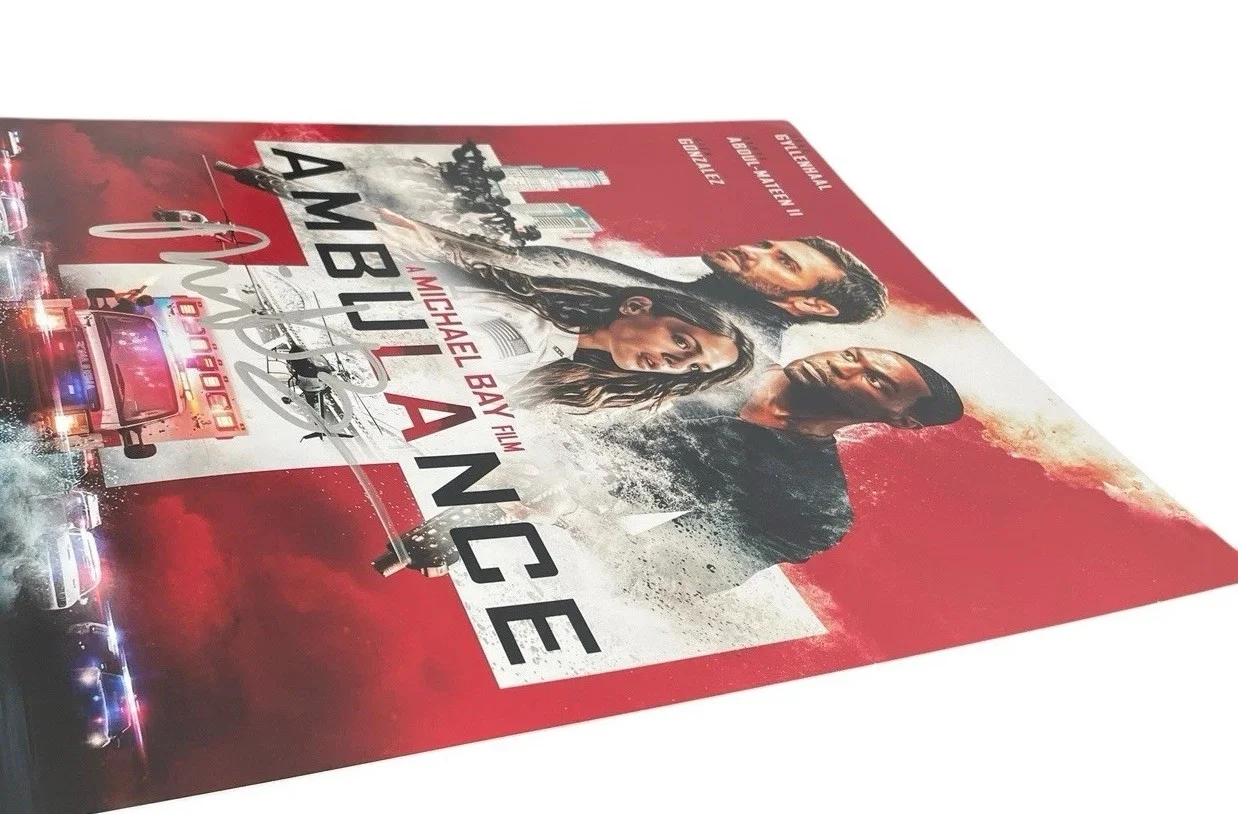 Michael Bay — MICHAEL BAY SIGNED AUTOGRAPH 12x18 AMBULANCE PHOTO POSTER w/ PROOF JSA CERT COA, изображение 5