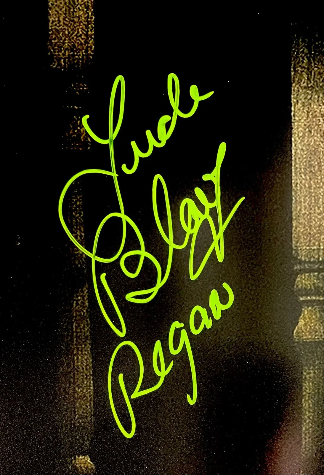 Linda Blair — Linda Blair Signed The Exorcist 11x17 Movie Poster Authentic Autograph JSA COA, image 2