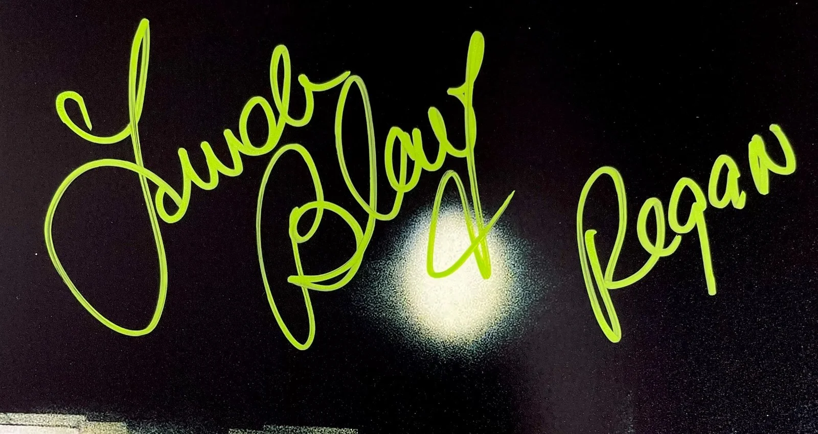 Linda Blair — Linda Blair Signed The Exorcist 11x17 Movie Poster Authentic Autograph JSA COA, image 2