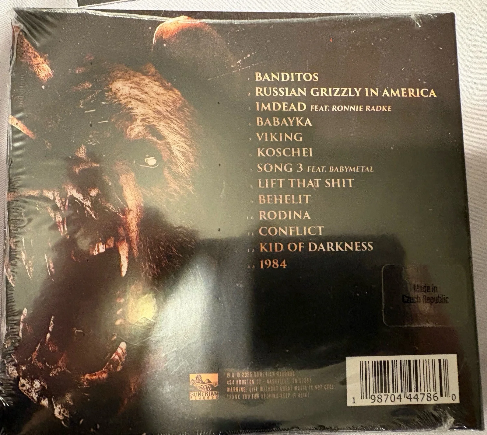 Slaughter to Prevail Grizzly CD With Autographed Art Card #1, изображение 3