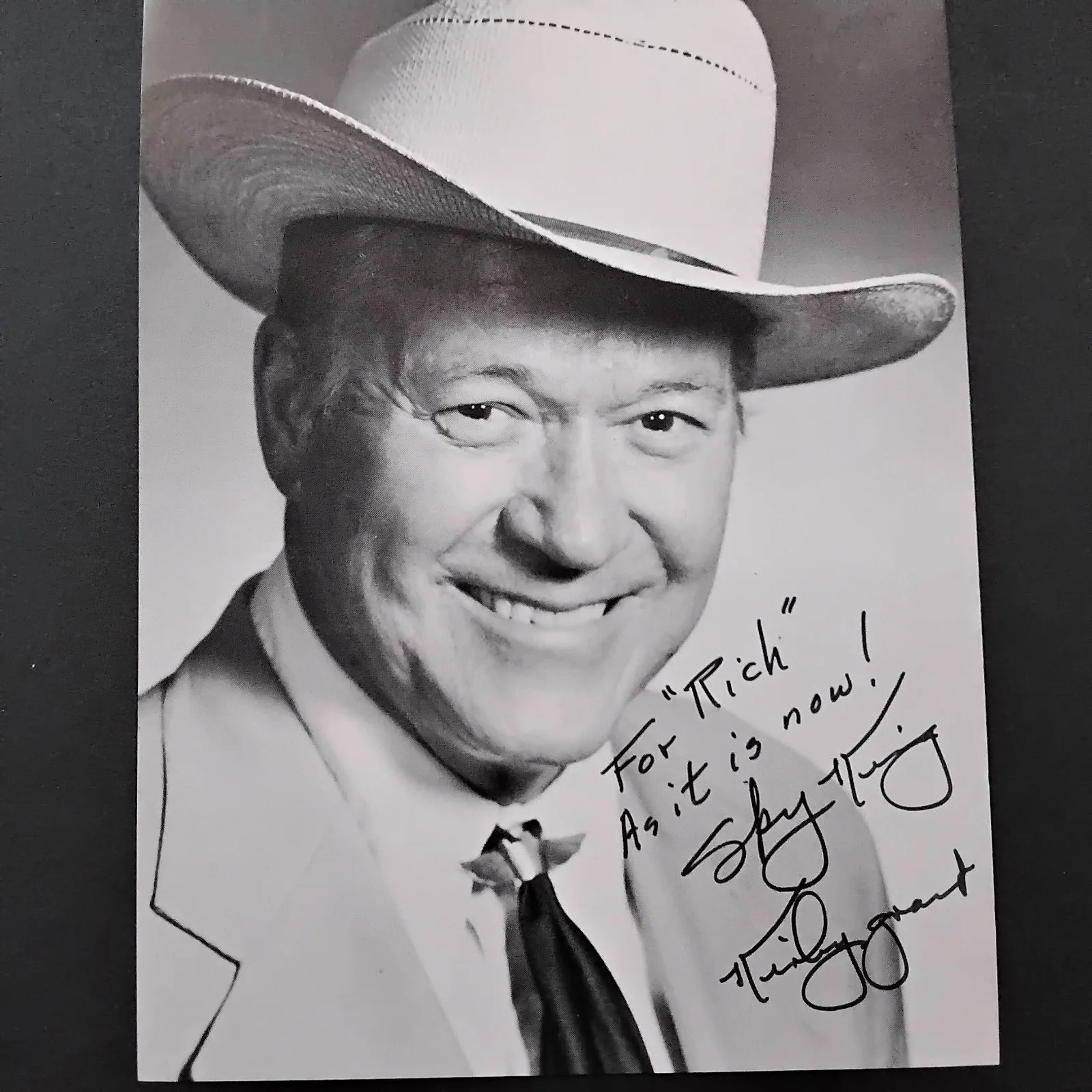 Kirby Grant Signed Photo 40s Movie TV Actor Bullet Code 3 Mesquiteers Sky King, изображение 2