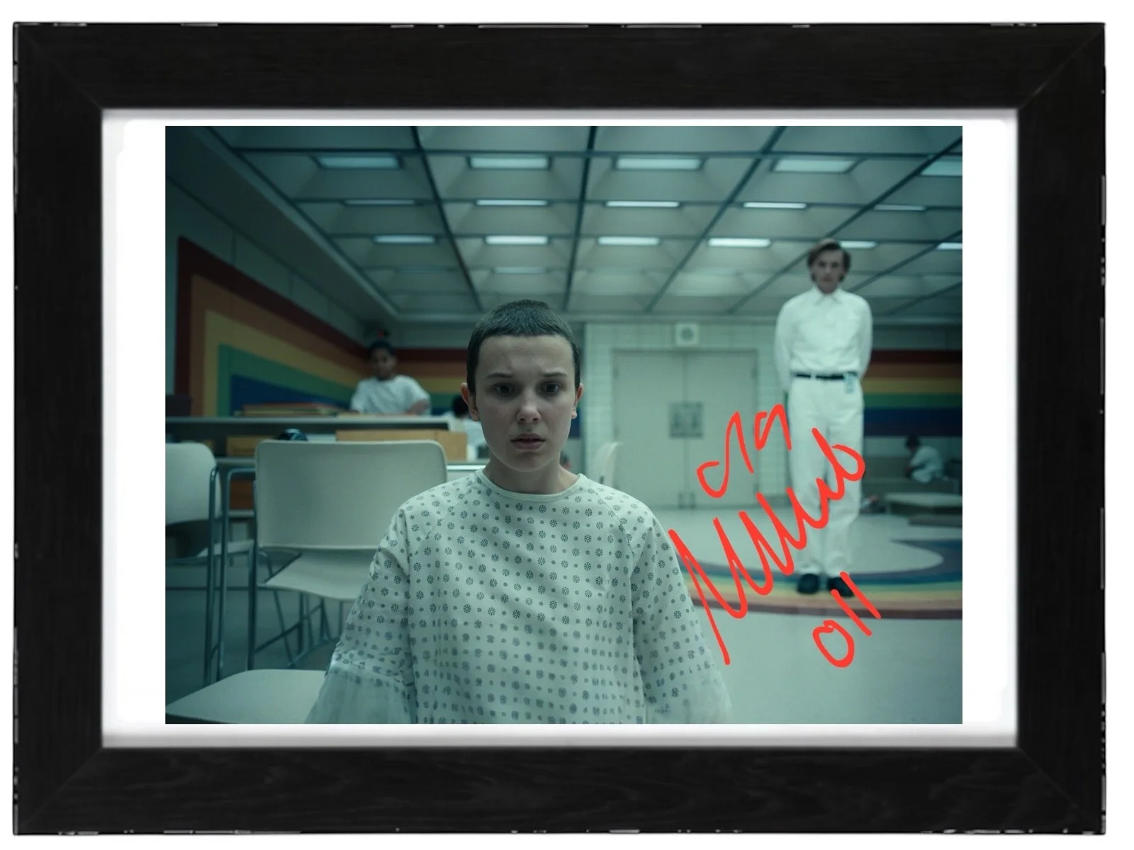 Millie Bobby Brown Signed Autograph PHOTO Pre Print 6x4/A4/ Framed, изображение 3