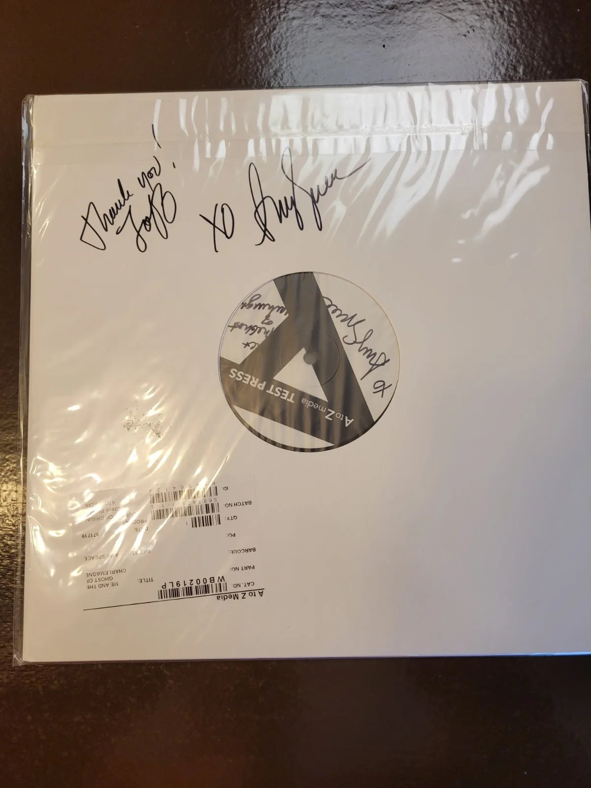 Amy Speace Me And The Ghost Of Charlemagne Signed Test Pressing Vinyl Lp Sealed, изображение 5
