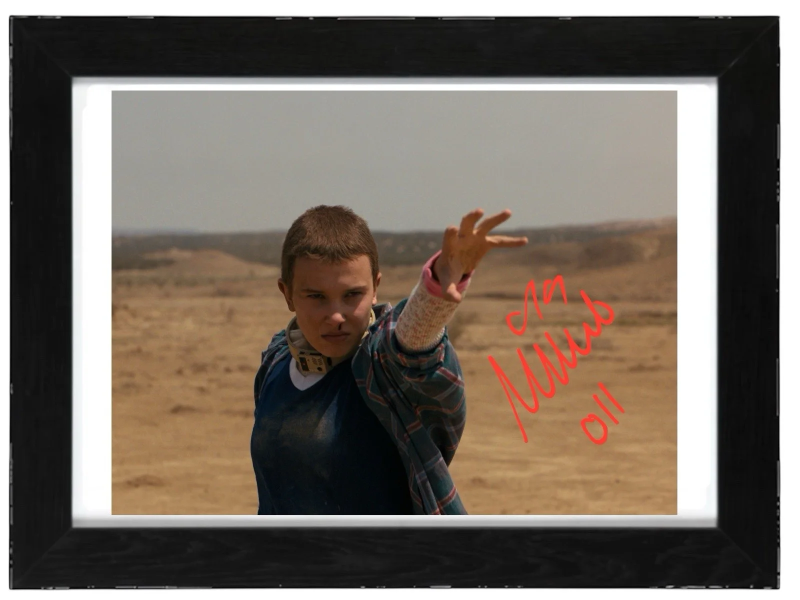 Millie Bobby Brown Signed Autograph PHOTO Pre Print 6x4/A4/ Framed, изображение 2