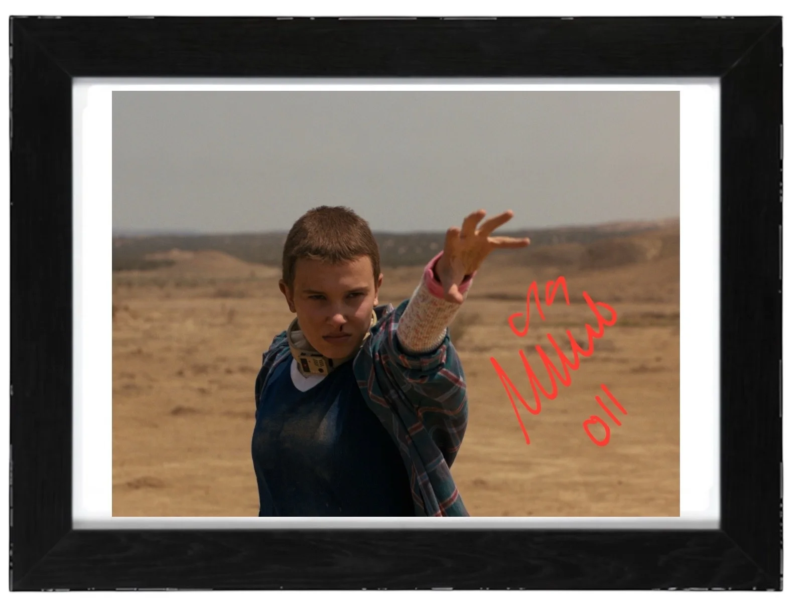Millie Bobby Brown Signed Autograph PHOTO Pre Print 6x4/A4/ Framed, изображение 3