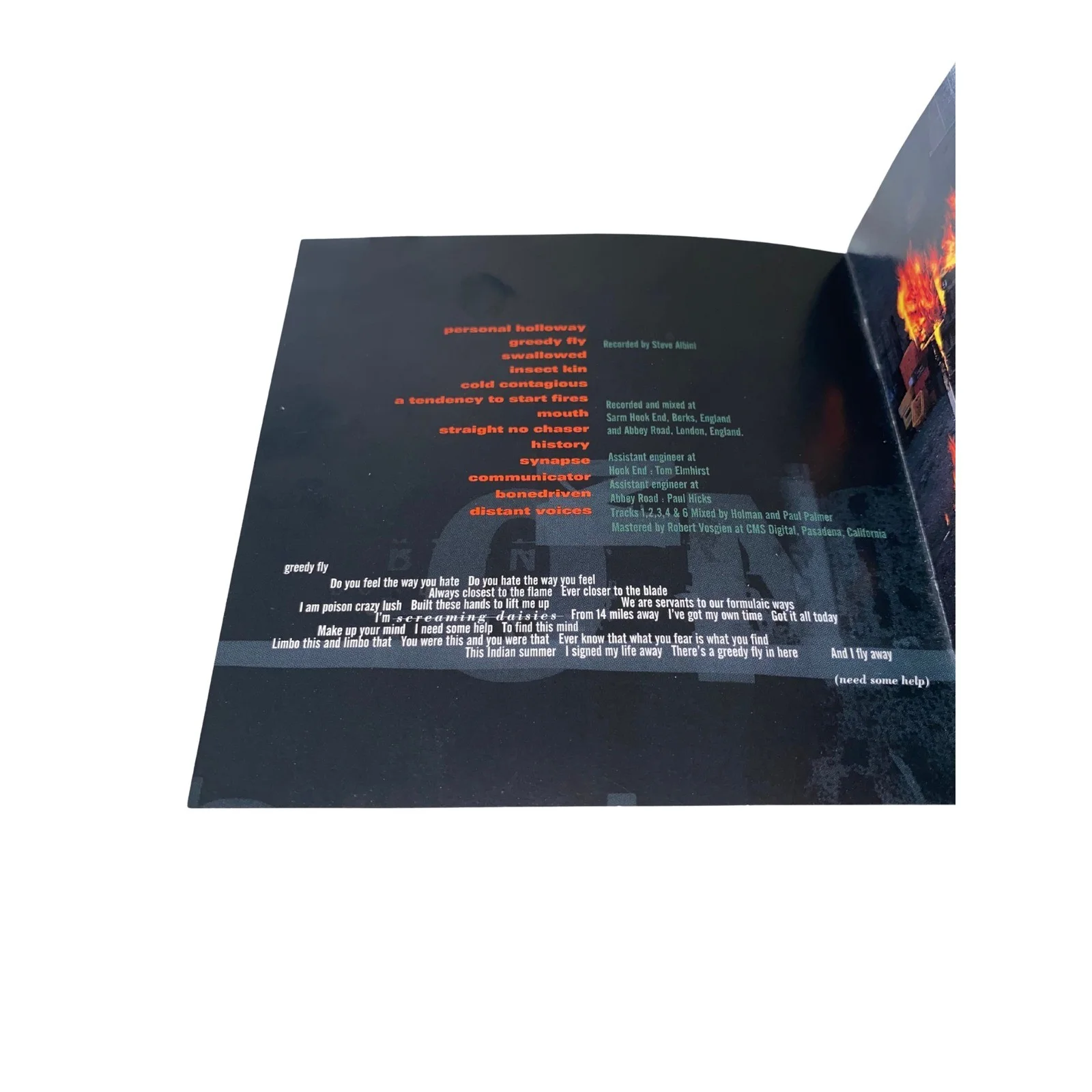 Bush Razorblade Suitcase CD Booklet Only No CD No Jewel Case, image 3