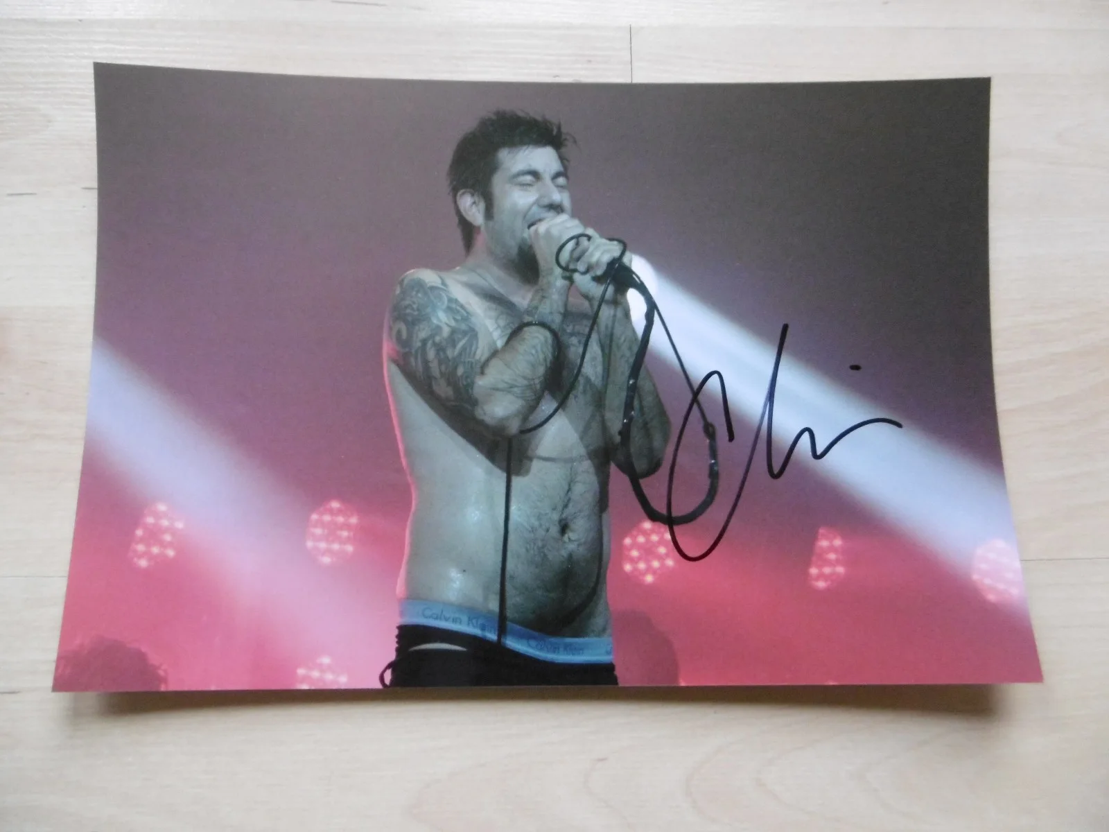 Chino Moreno "Deftones" signed 8x12 inch photo autograph ACOA, изображение 2