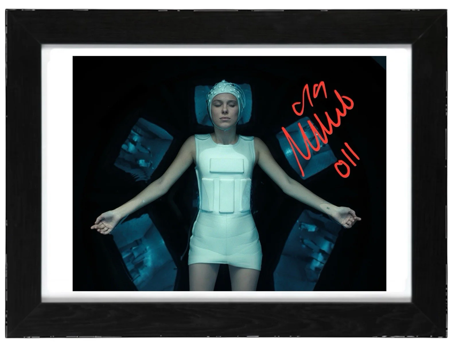 Millie Bobby Brown Signed Autograph PHOTO Pre Print 6x4/A4/ Framed, изображение 2