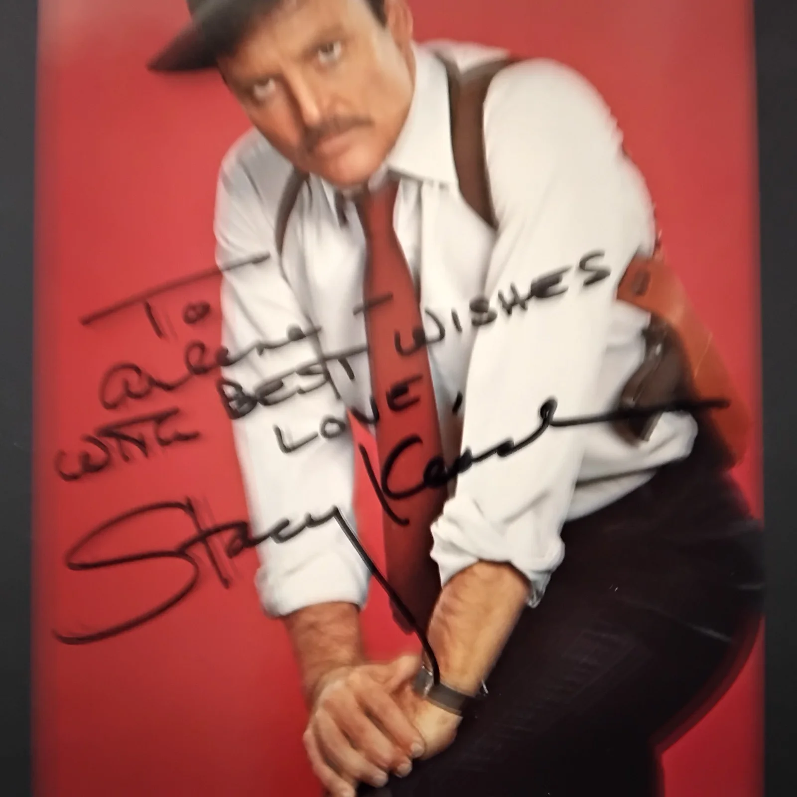 Stacy Keach SIGNED 5x7 Photo Movie TV Actor Mike Hammer Fat City Titus Tough Guy, изображение 4