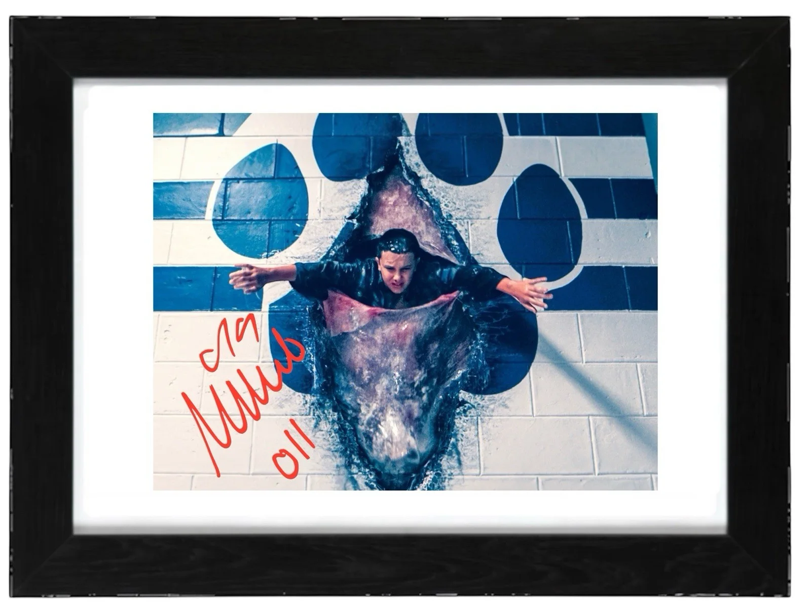 Millie Bobby Brown Signed Autograph PHOTO Pre Print 6x4/A4/ Framed, изображение 2