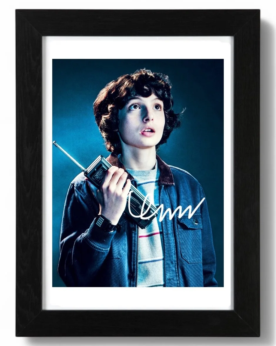 Finn Wolfhard Signed Autograph PHOTO Pre Print 6x4/A4/ Framed Stranger Things, изображение 3