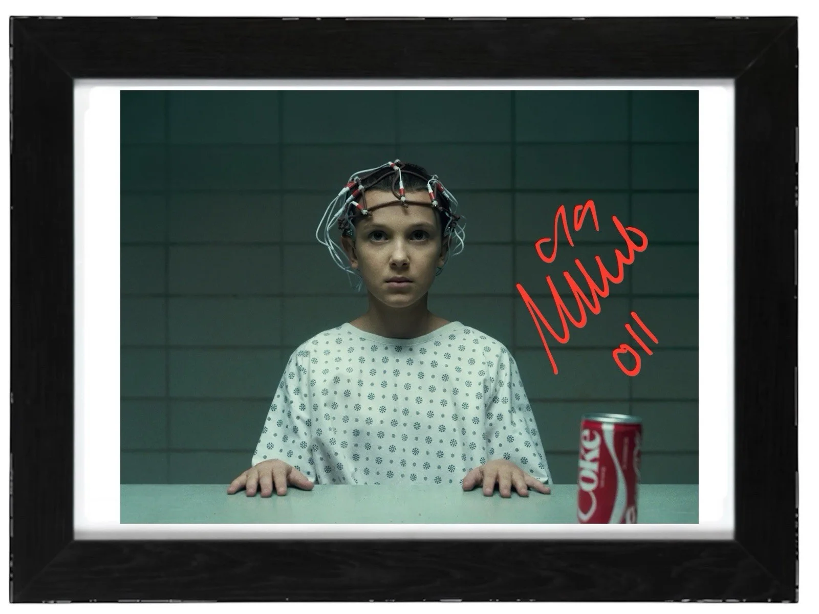 Millie Bobby Brown Signed Autograph PHOTO Pre Print 6x4/A4/ Framed, изображение 2