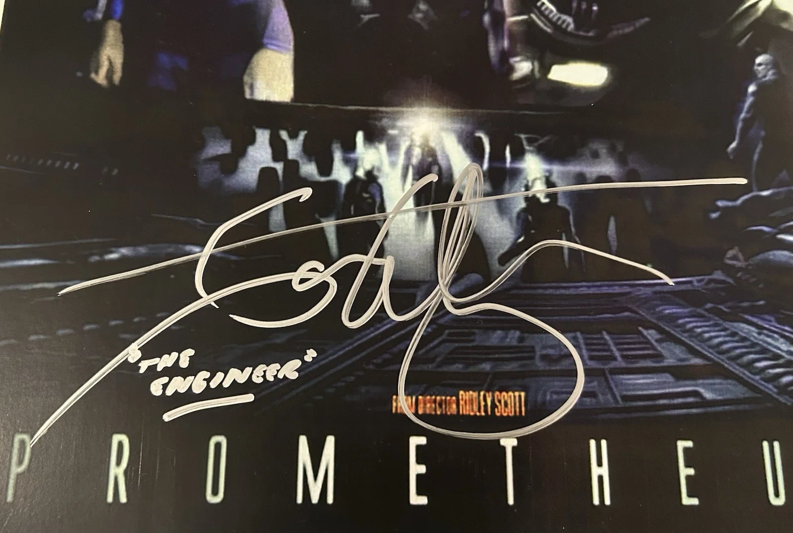 The Engineer — Ian Whyte Signed Prometheus 11x17 Photo “The Engineer” Inscription w/ COA, изображение 2