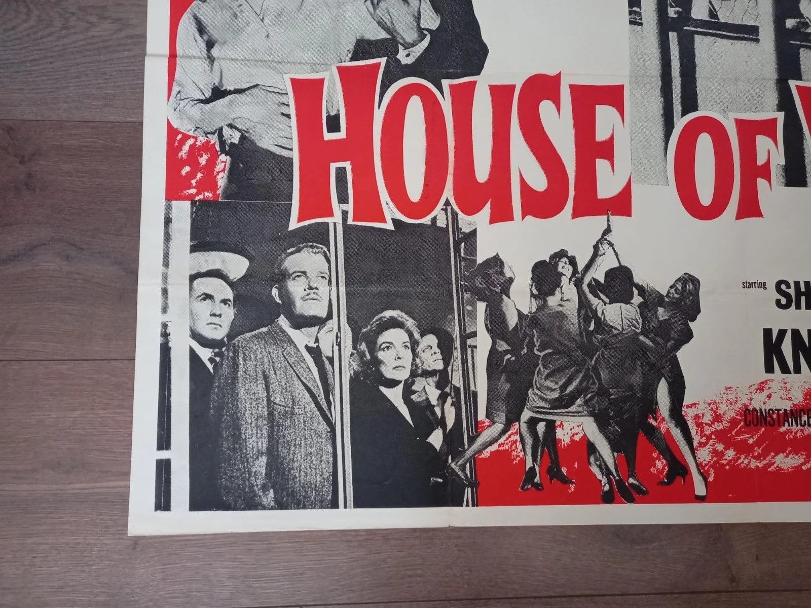 HOUSE OF WOMEN 1962 BRITISH QUAD POSTER SHIRLEY KNIGHT ANDREW DUGGAN, изображение 2