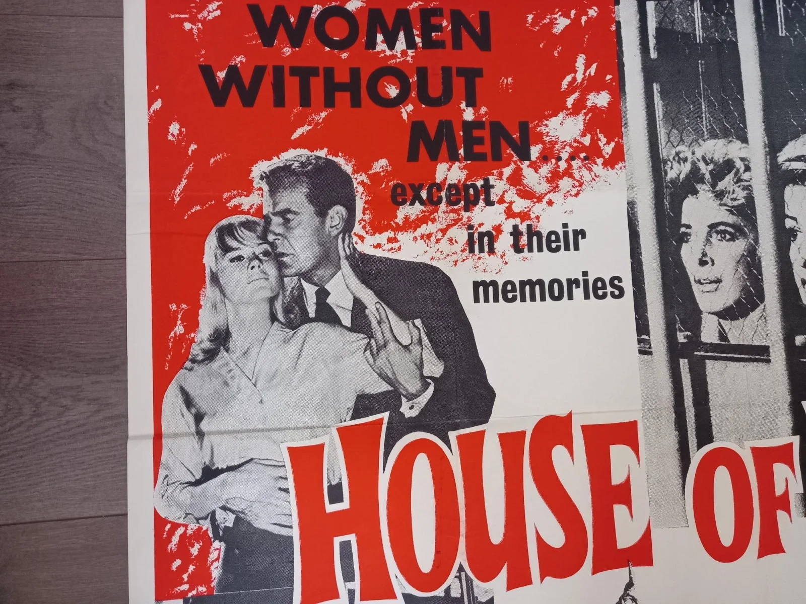 HOUSE OF WOMEN 1962 BRITISH QUAD POSTER SHIRLEY KNIGHT ANDREW DUGGAN, изображение 3