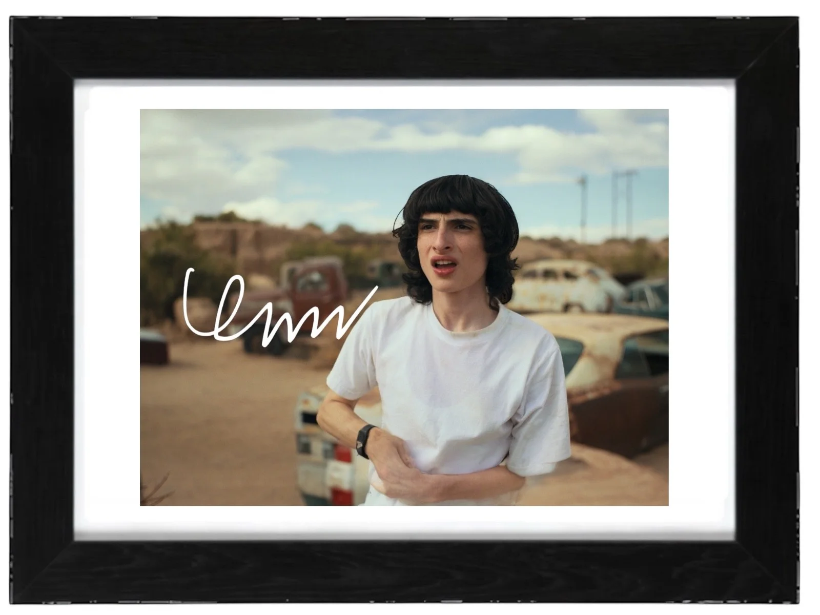 Finn Wolfhard Signed Autograph PHOTO Pre Print 6x4/A4/ Framed Stranger Things, image 3