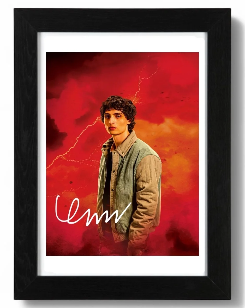 Finn Wolfhard Signed Autograph PHOTO Pre Print 6x4/A4/ Framed Stranger Things, изображение 3