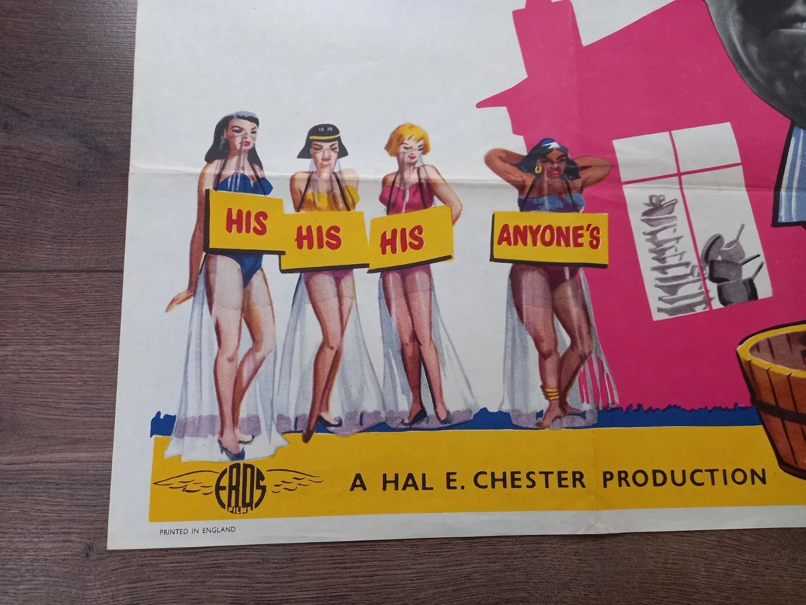 HIS AND HERS 1961 BRITISH QUAD POSTER TERRY-THOMAS JANETTE SCOTT NICOLE MAUREY, изображение 2