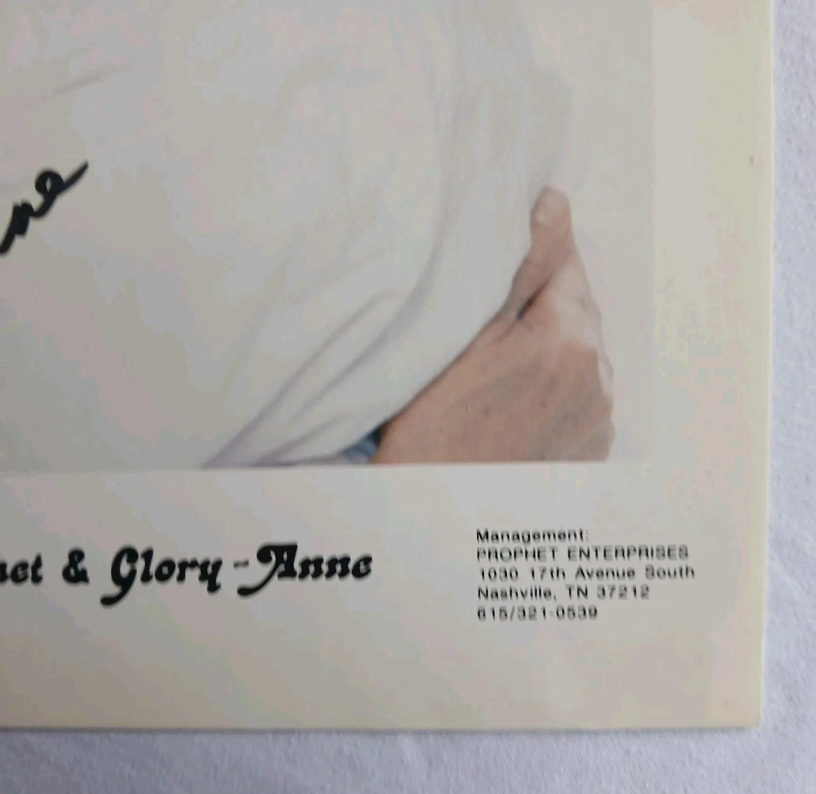 Ronnie Prophet & Glory-Anne Signed 8x10 Picture BMG Singers, image 3