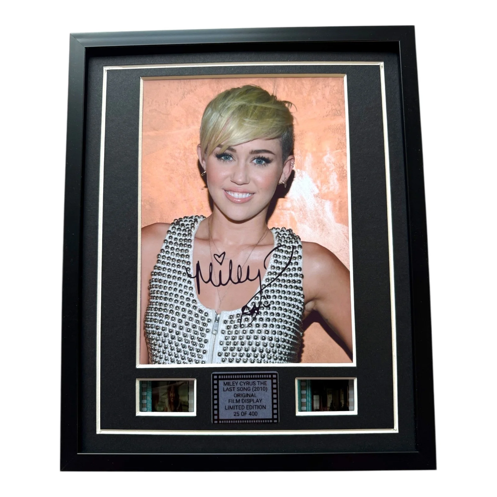 MILEY CYRUS SIGNE Film Cells Rare Memorabilia GIFTS INCLUDES COA, изображение 2
