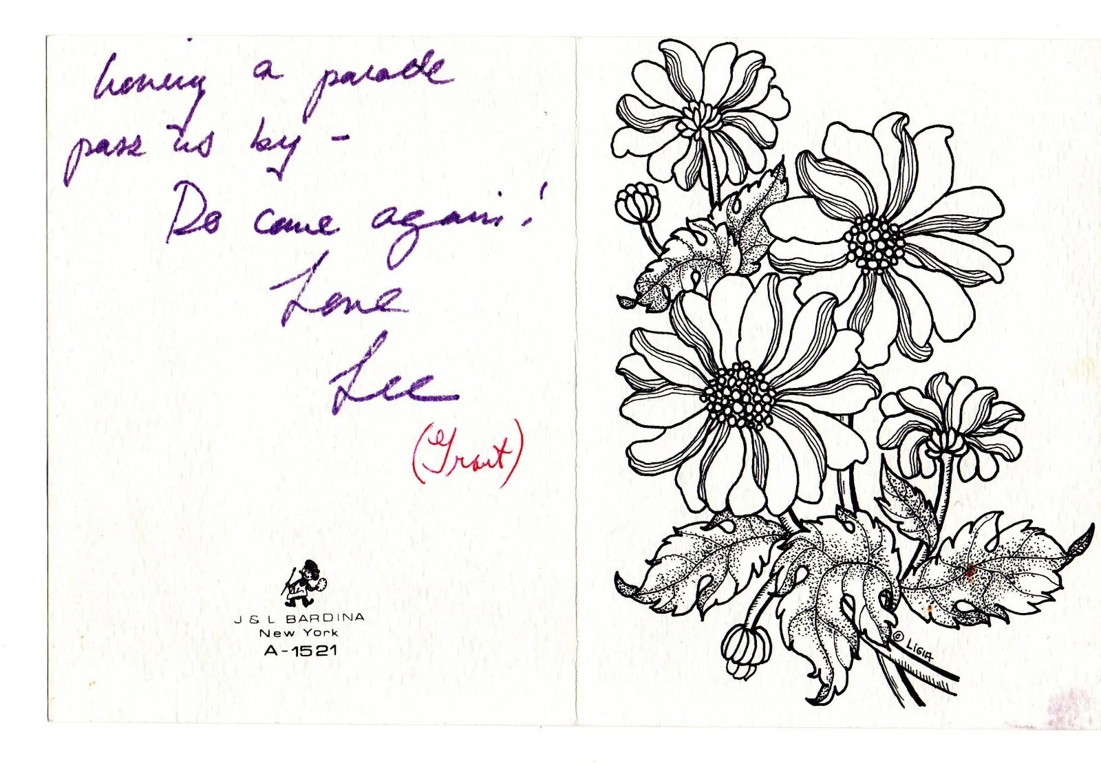 Lee Grant — LEE GRANT signed letter to JOAN CRAWFORD hand written vintage hollywood COA, изображение 2