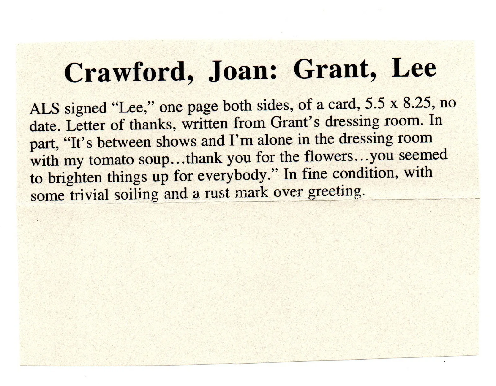Lee Grant — LEE GRANT signed letter to JOAN CRAWFORD hand written vintage hollywood COA, изображение 3