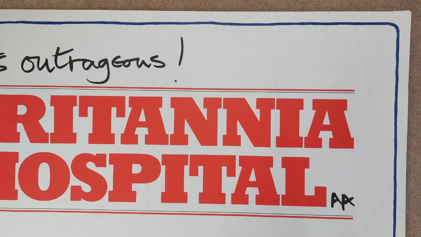Britannia Hospital Original UK Quad Poster, image 5