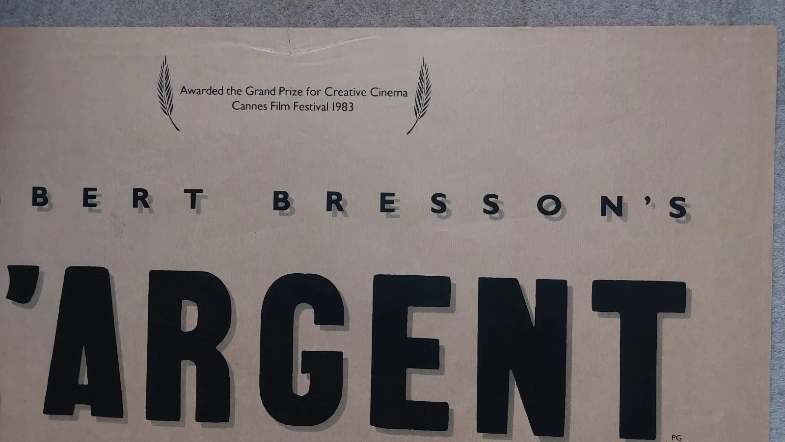 L'ARGENT Original UK Quad Poster, image 5