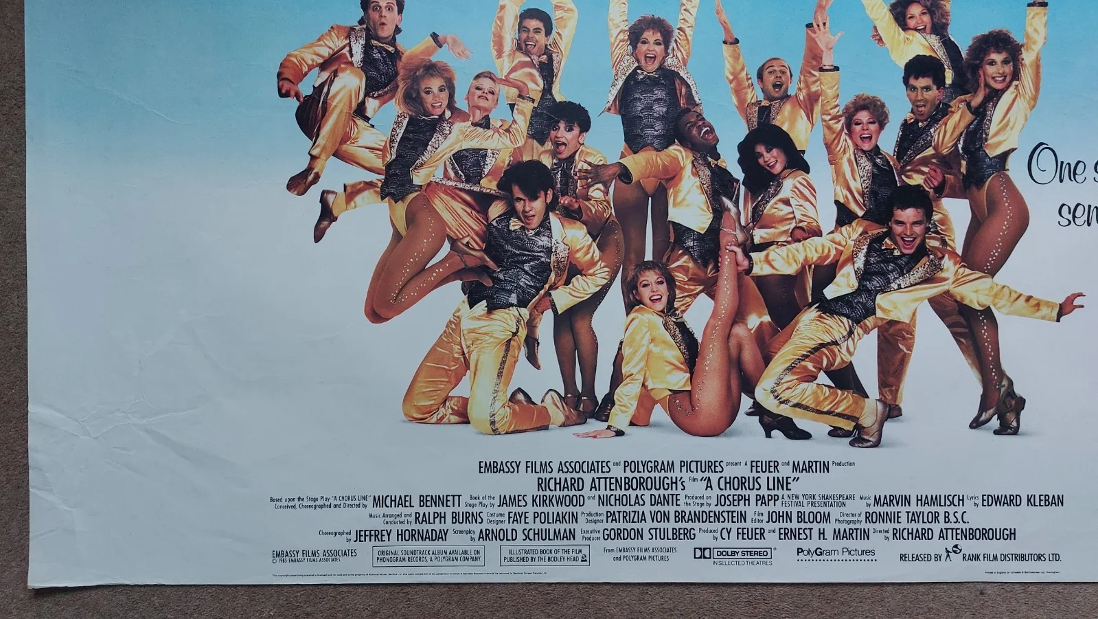 A Chorus Line Original UK Quad Poster, image 3