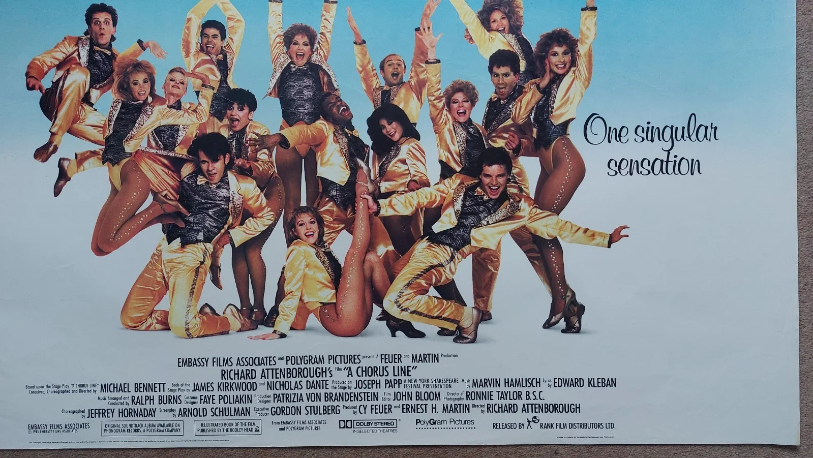 A Chorus Line Original UK Quad Poster, image 4
