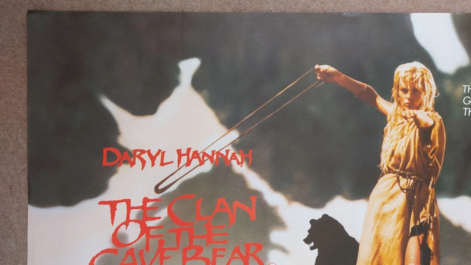 The Clan of the Cave Bear Original UK Quad Poster, изображение 2