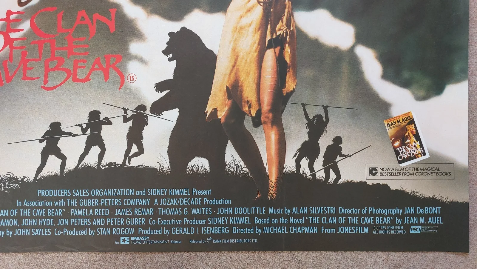 The Clan of the Cave Bear Original UK Quad Poster, изображение 4