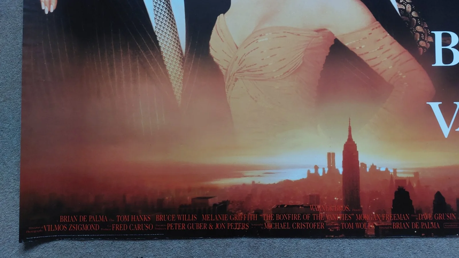 Bonfire of the Vanities Original UK Quad Poster, image 3