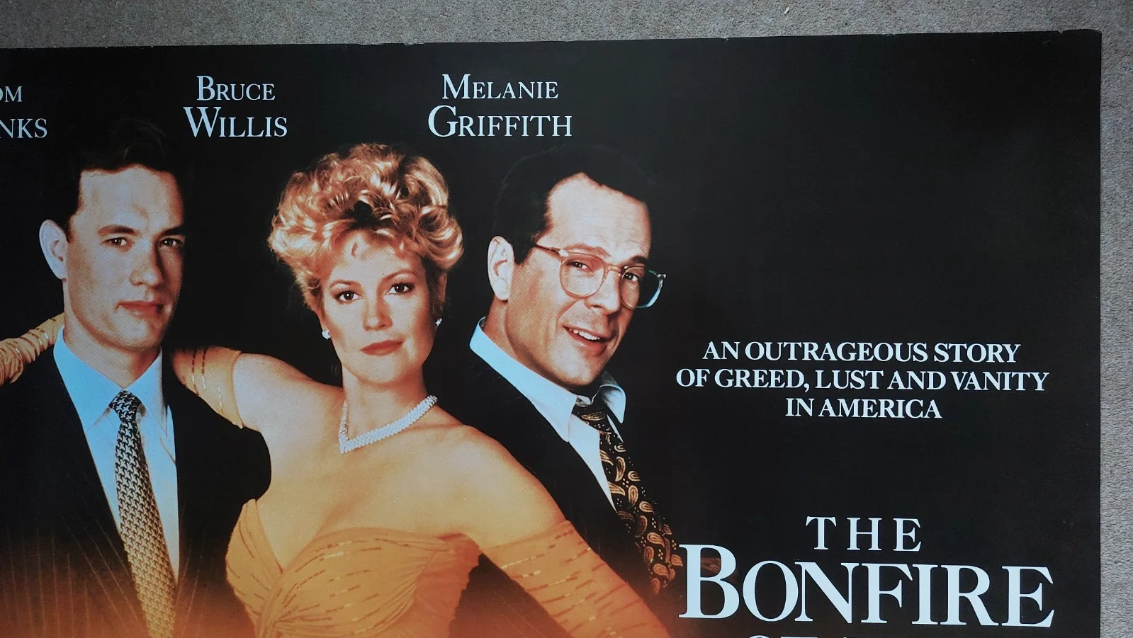 Bonfire of the Vanities Original UK Quad Poster, image 5
