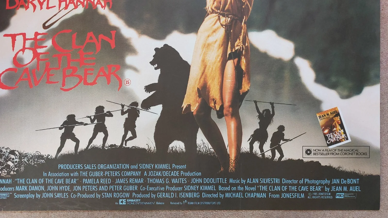 The Clan of the Cave Bear Original UK Quad Poster, изображение 4