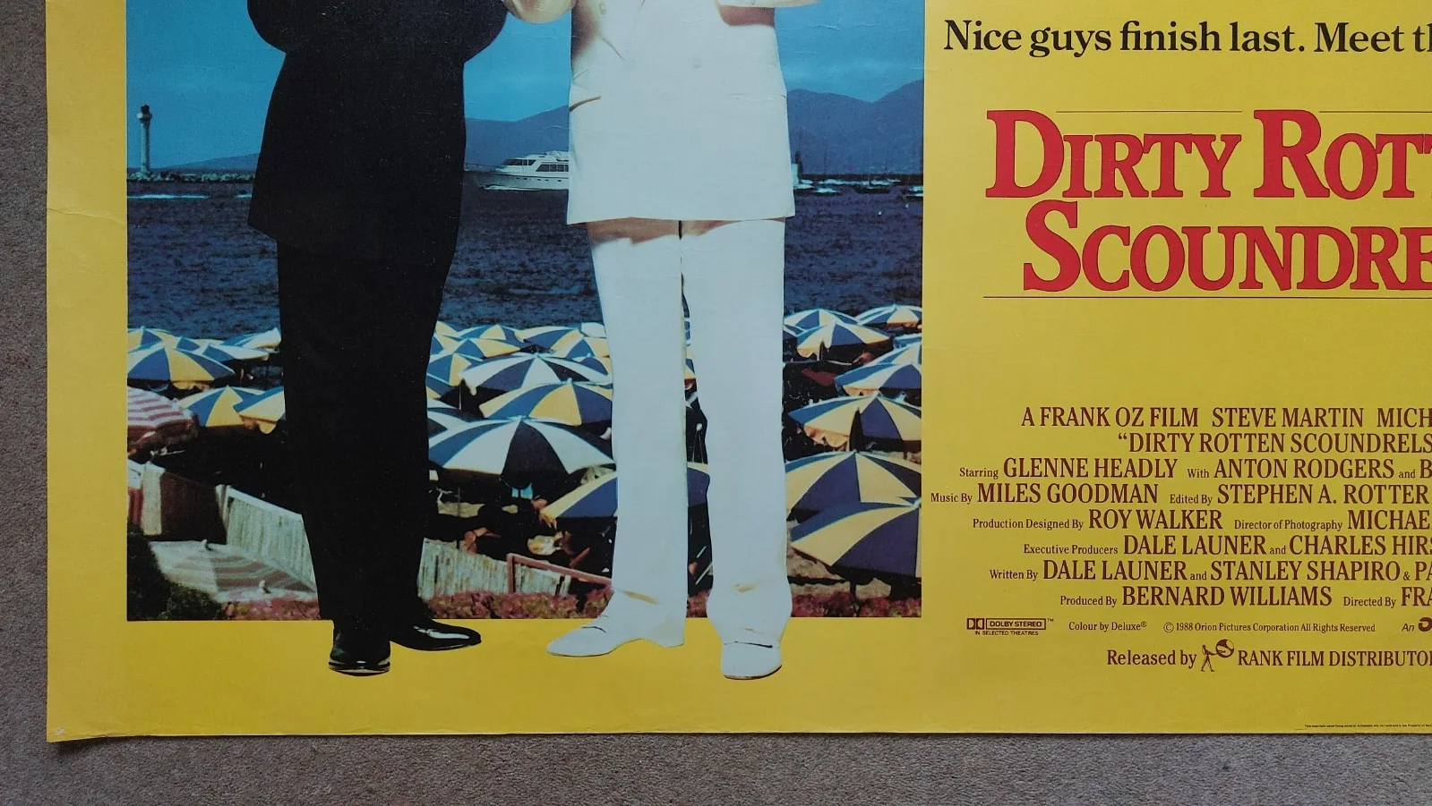 Dirty Rotten Scoundrels Original UK Quad Poster, image 3