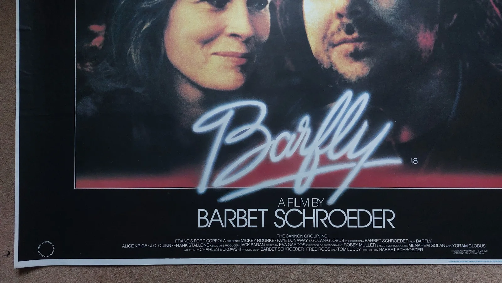Barfly Original UK Quad Poster, image 3