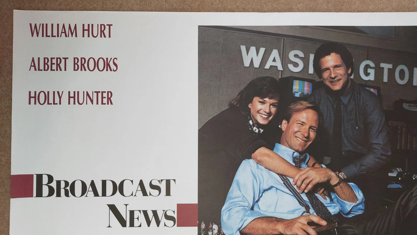 Broadcast News Original UK Quad Poster, image 2