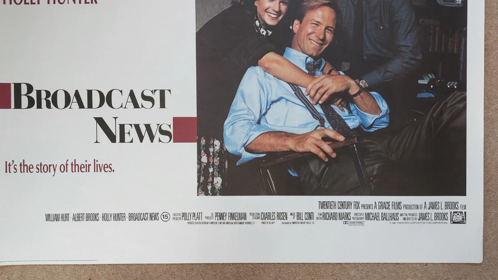 Broadcast News Original UK Quad Poster, image 4