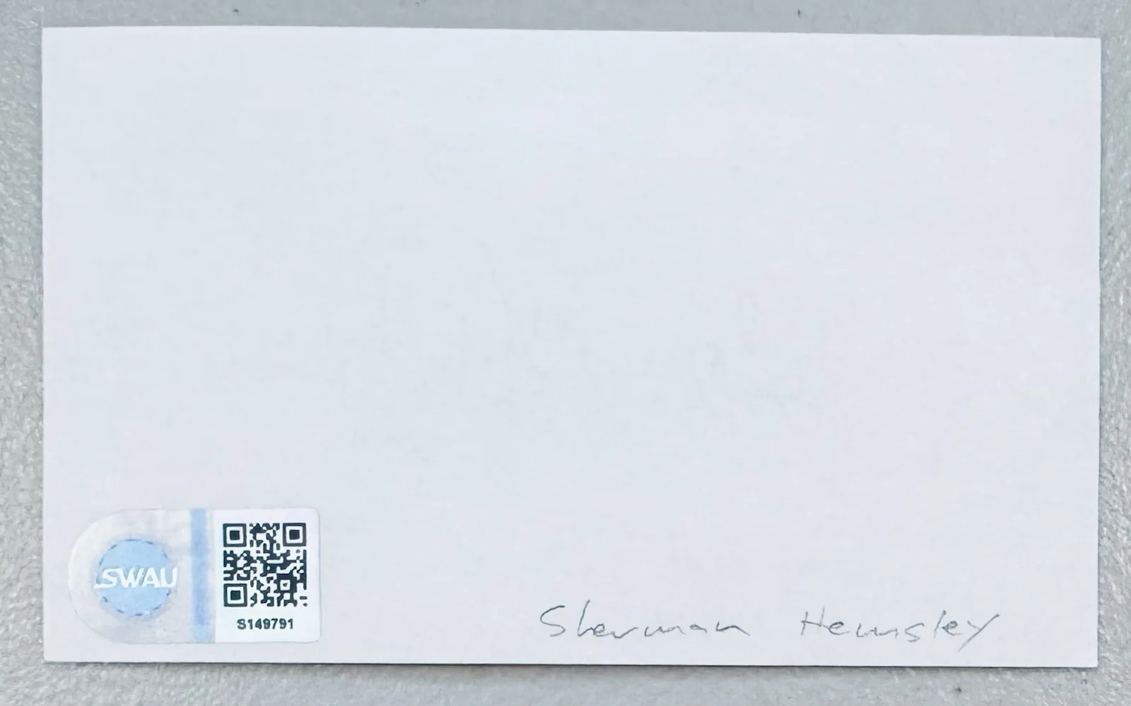 Sherman Hemsley Signed Autographed 3x5 Card SWAU Cert The Jeffersons Amen, изображение 2