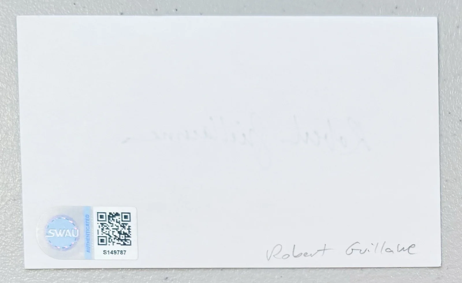 Robert Guillaume Signed Autographed 3x5 Card SWAU Cert Benson Soap The Lion King, изображение 2