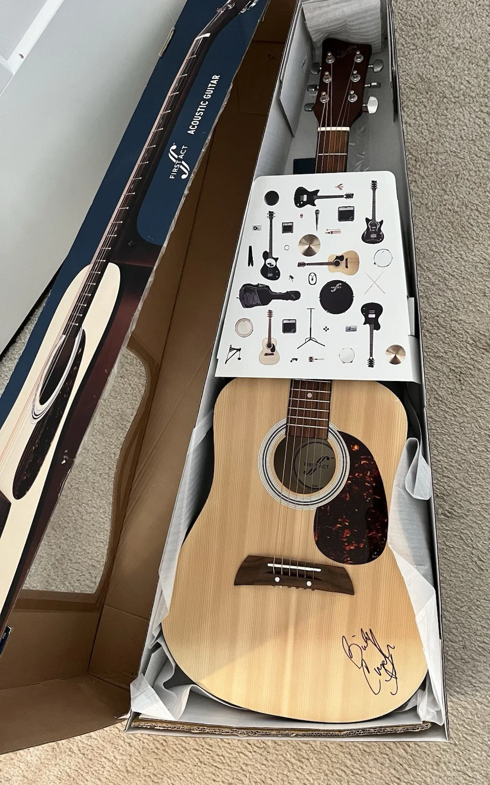 Billy Currington Autographed Acoustic Guitar, image 2