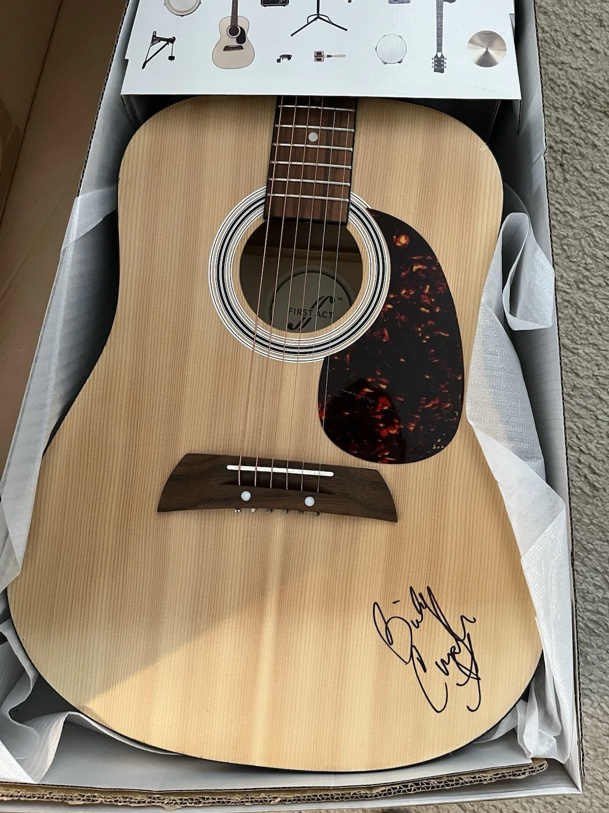 Billy Currington Autographed Acoustic Guitar, image 4