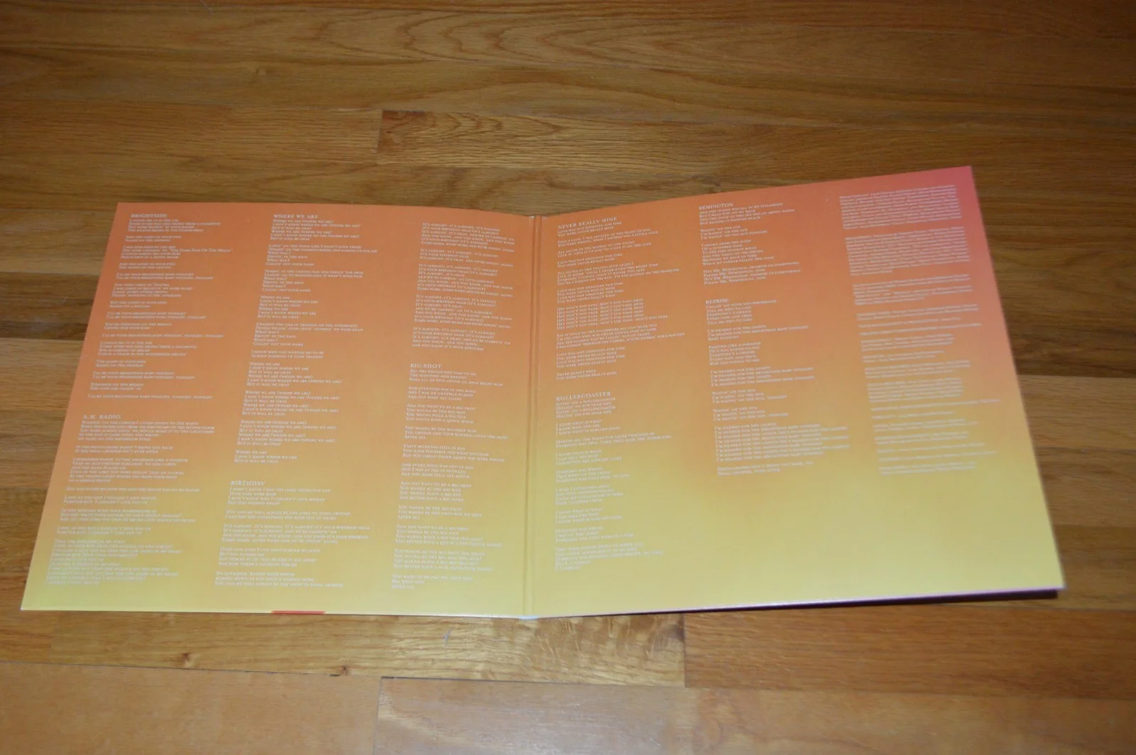 Lumineers ~J Fraites / W Schultz Signed "Brightside" Vinyl LP Cover JSA Hologram, изображение 3