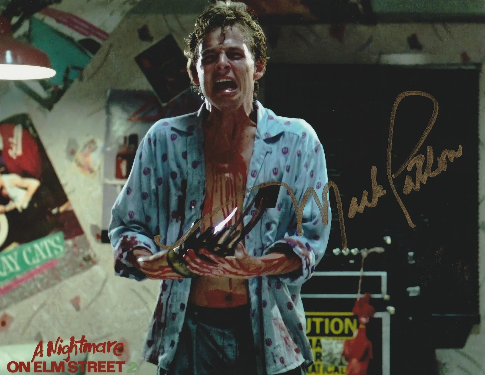 MARK PATTON — MARK PATTON SIGNED COLOR 10X8 PHOTO NIGHTMARE ON ELM STREET TWO AUTOGRAPH