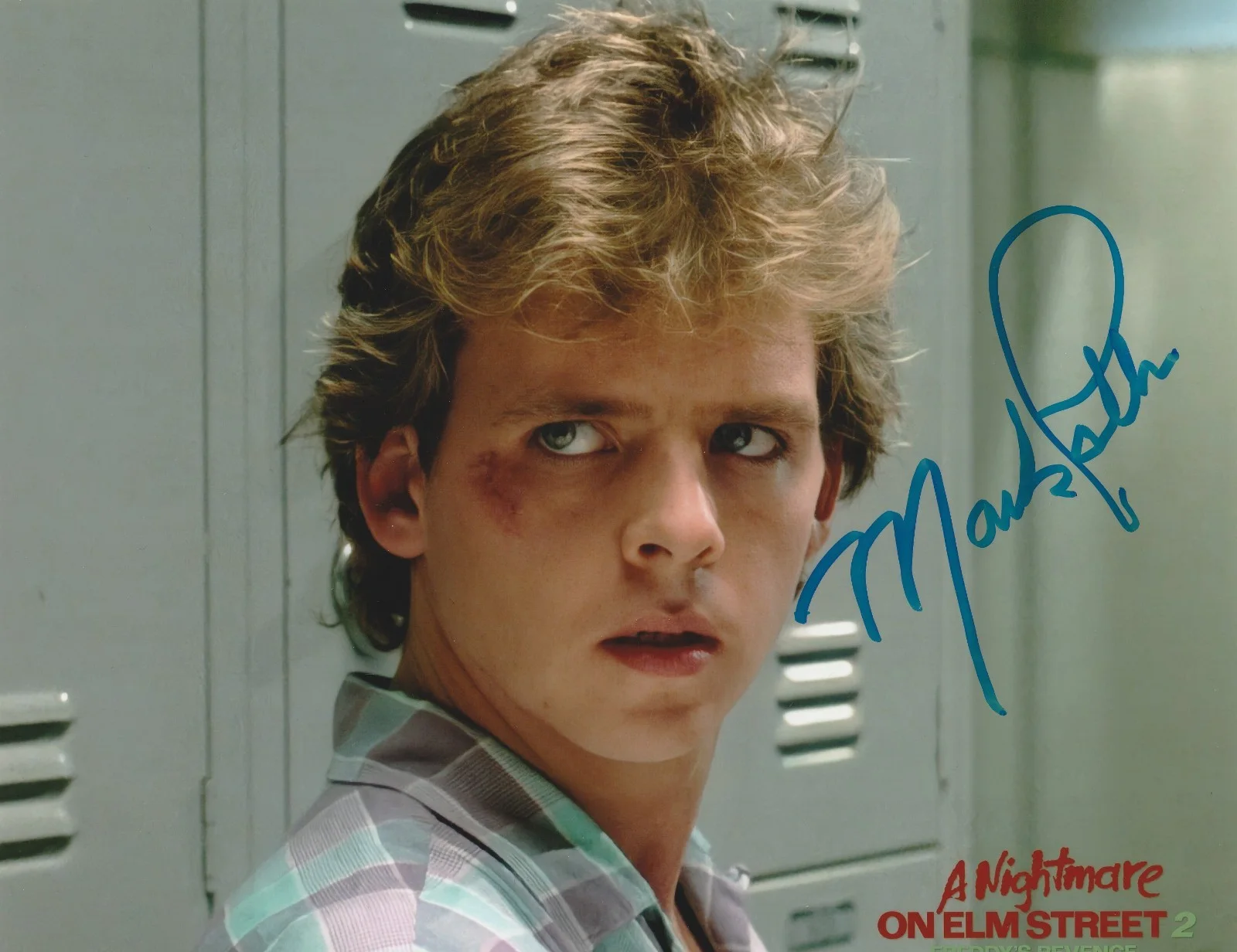 MARK PATTON — MARK PATTON SIGNED COLOR 10X8 PHOTO NIGHTMARE ON ELM STREET TWO JESSE AUTOGRAPH